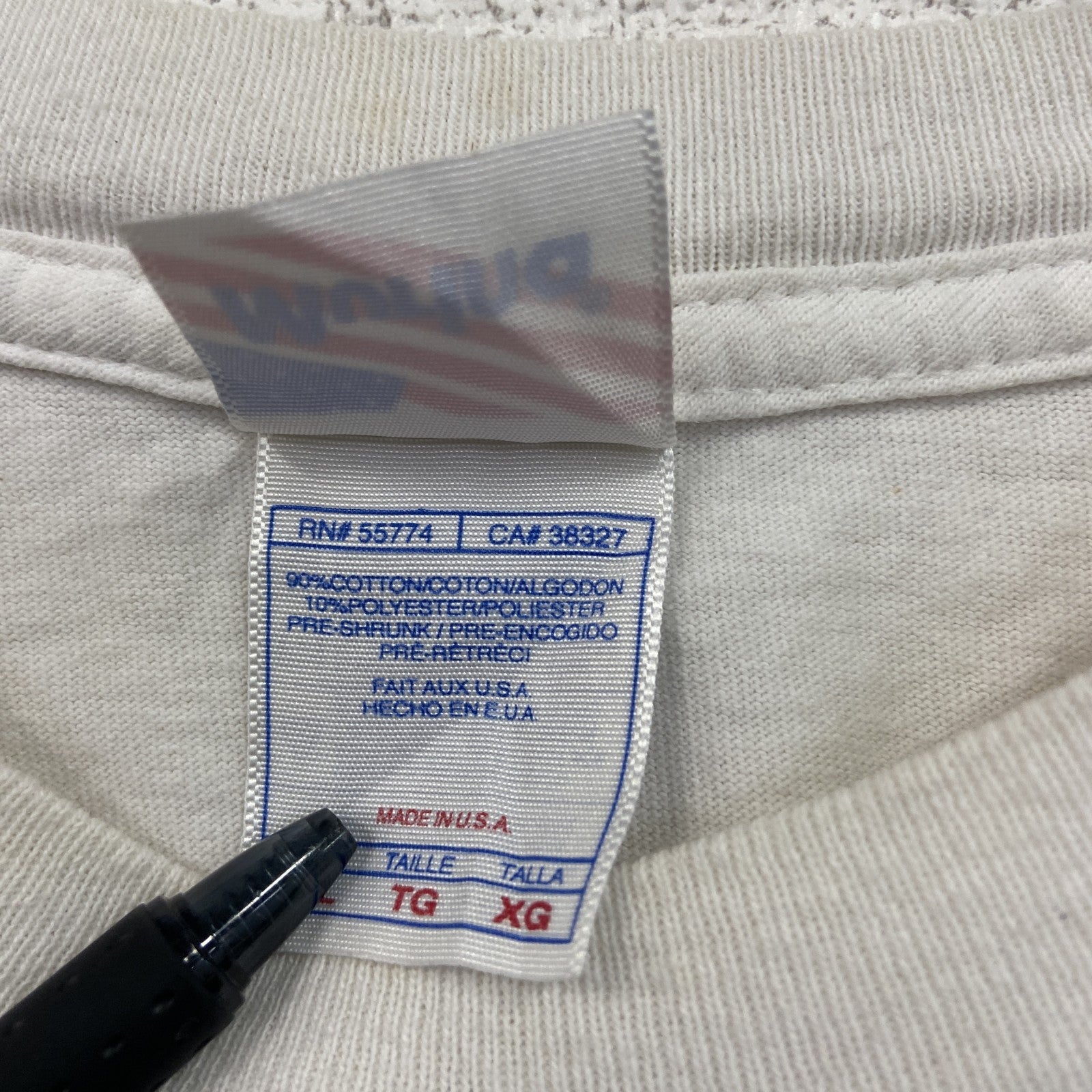 00s　Murina　半袖両面プリントTシャツ　ヴィンテージ　白　ホワイト　XLサイズ