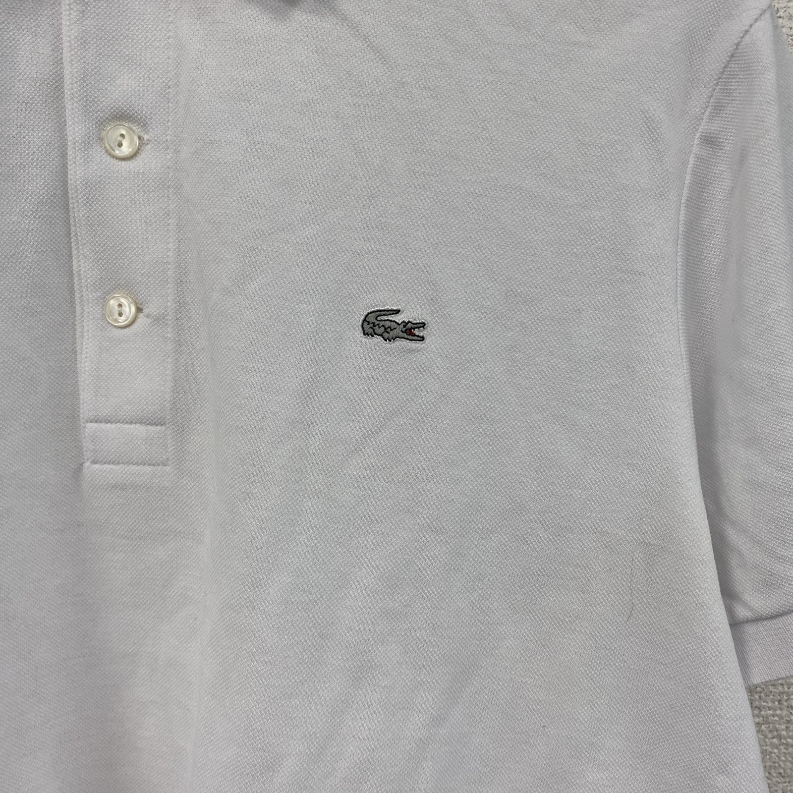 LACOSTE　ラコステ　半袖ポロシャツ　白　ホワイト　5サイズ