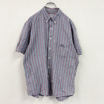 CHAPS RALPH LAUREN　チャップス　ラルフローレン　半袖ボタンダウンシャツ　ストライプ柄　マルチカラー　LLサイズ
