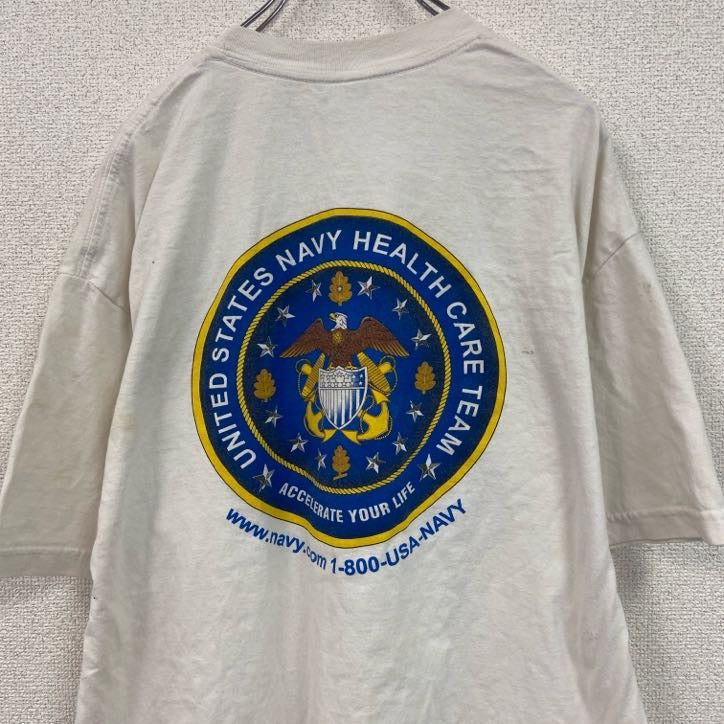 00s　Murina　半袖両面プリントTシャツ　ヴィンテージ　白　ホワイト　XLサイズ