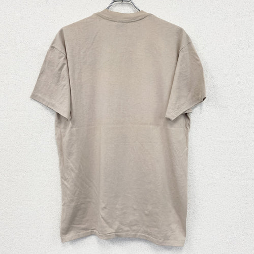 90s　ONEITA　半袖プリントTシャツ　シングルステッチ　ベージュ　XLサイズ