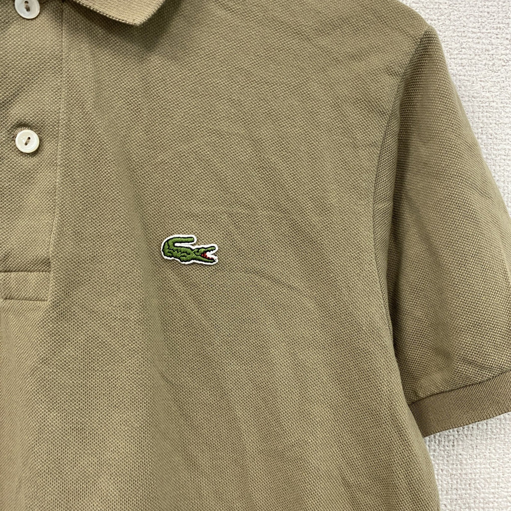 LACOSTE　ラコステ　半袖ポロシャツ　茶色　ブラウン　3サイズ