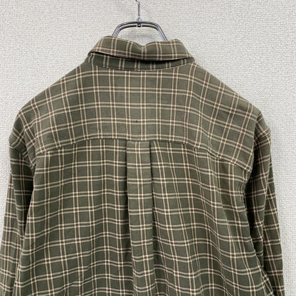 L.L.Bean　エルエルビーン　長袖ボタンダウンシャツ　チェック柄　緑　グリーン　Mサイズ