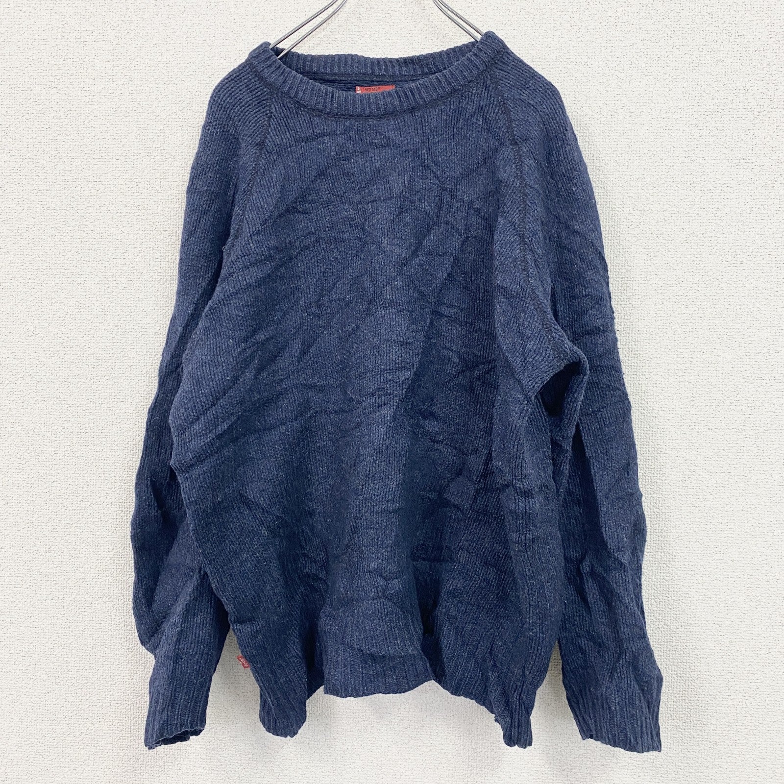 LEVI’S　リーバイス　ウールニットセーター　くすみブルー　XLサイズ