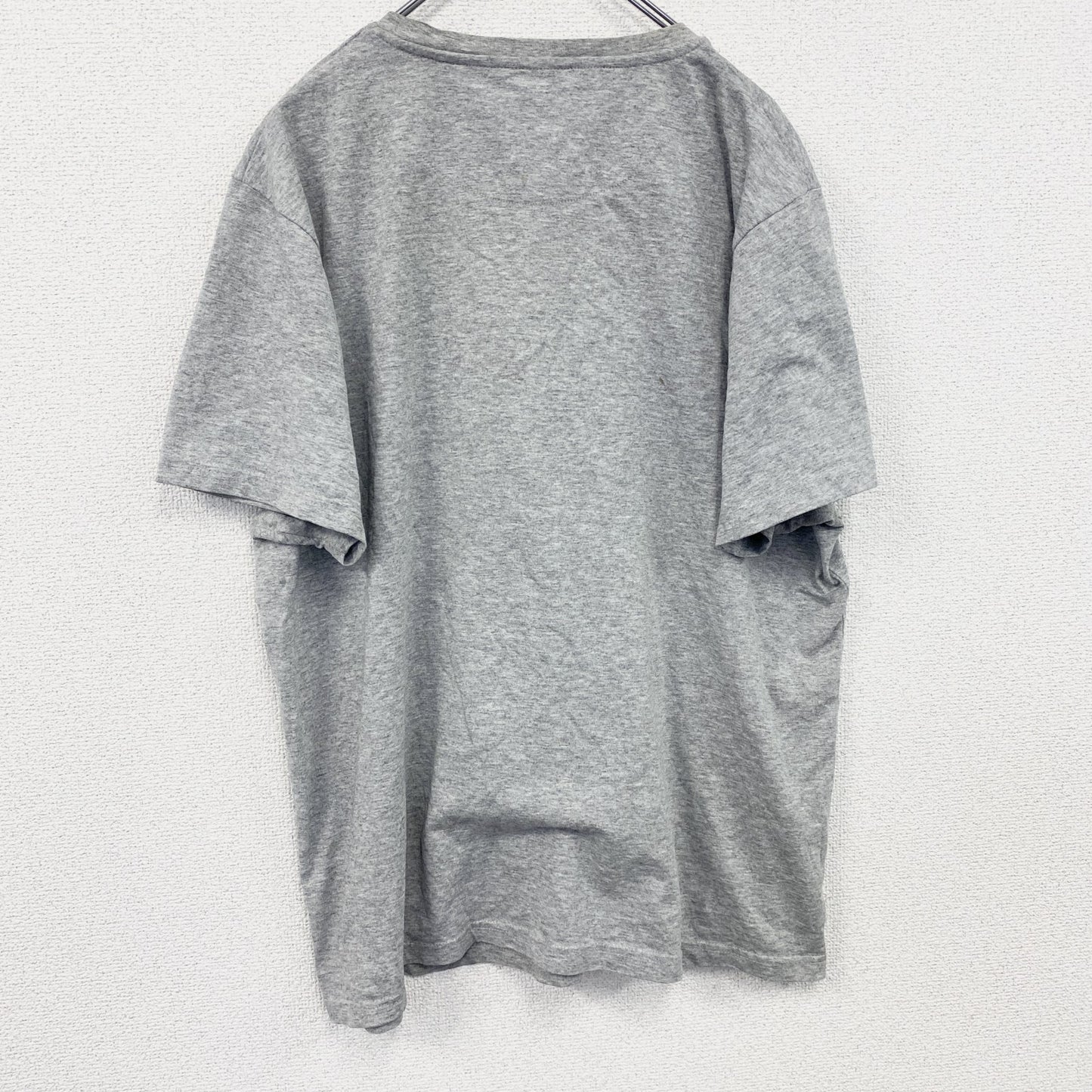 DENIM SEVENTY THREE　半袖プリントTシャツ　ロボT　灰色　霜降りグレー　2XLサイズ