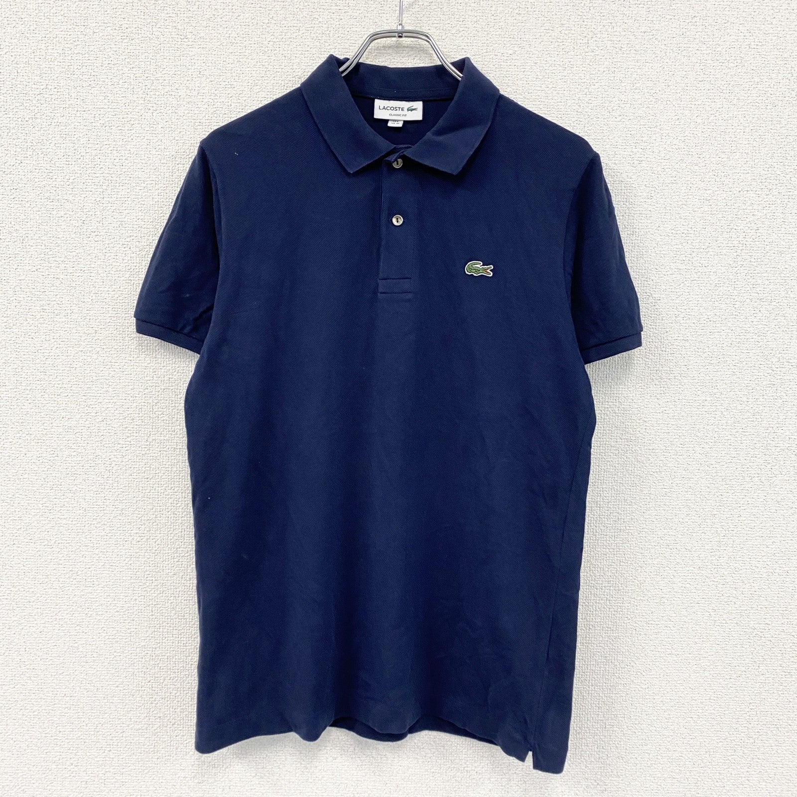 LACOSTE　ラコステ　半袖ポロシャツ　紺　ネイビー　Mサイズ　
