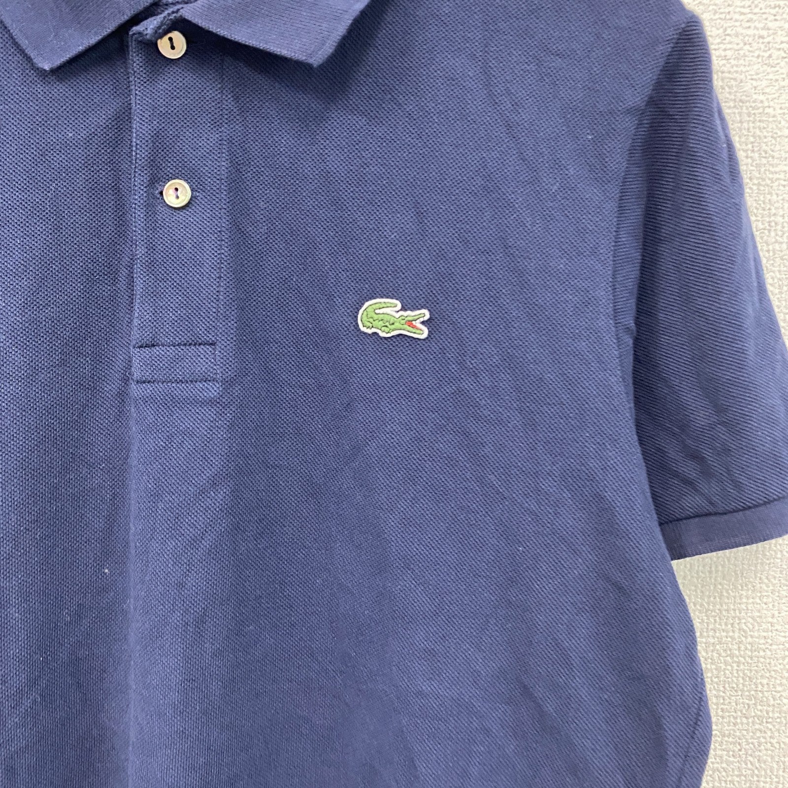 LACOSTE　ラコステ　半袖ポロシャツ　紺　ネイビー　Mサイズ　