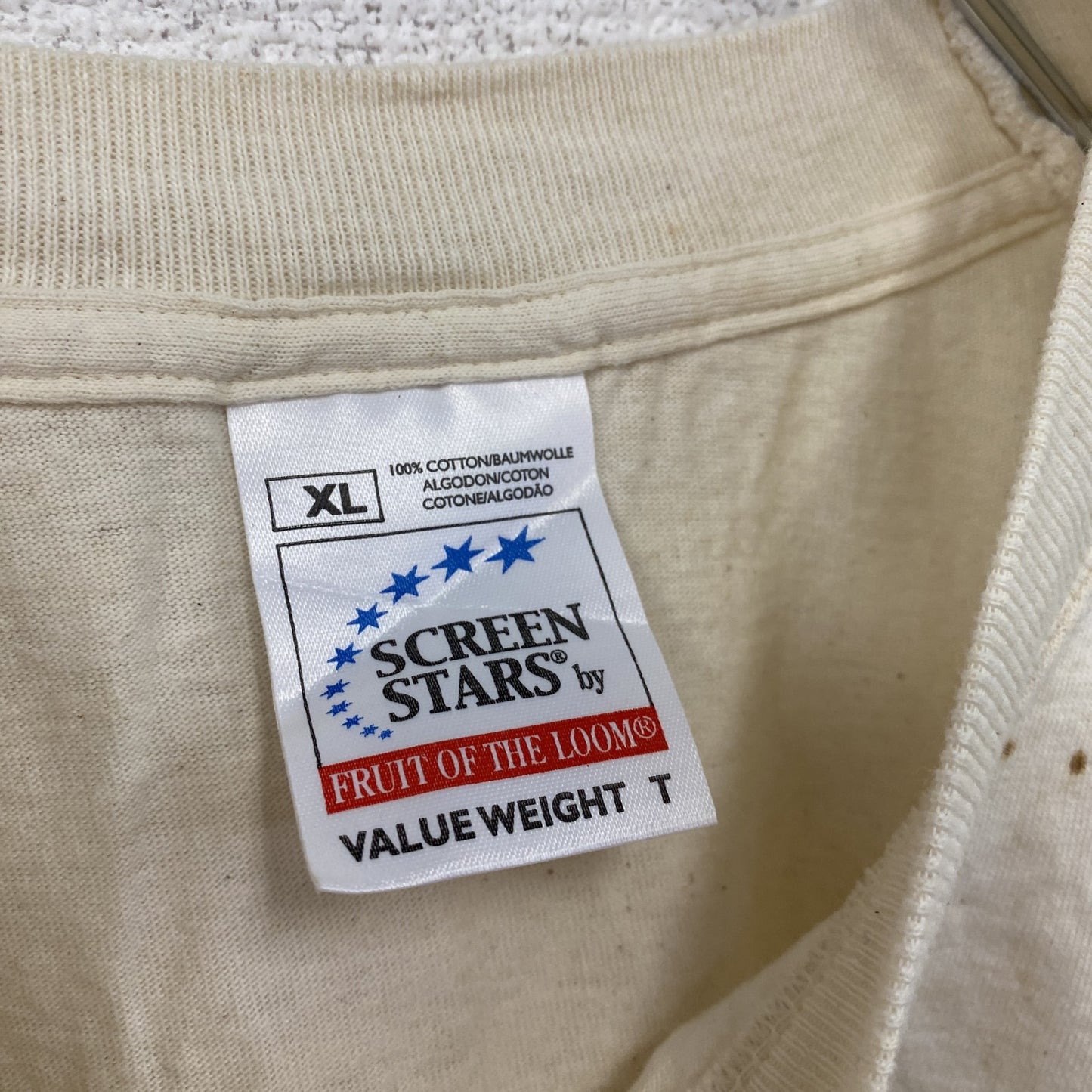 SCREEN STARS　半袖プリントTシャツ　TRAKTOREN　トラクター　白　ホワイト　XLサイズ