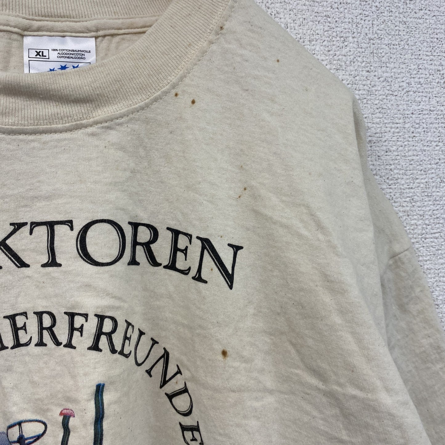 SCREEN STARS　半袖プリントTシャツ　TRAKTOREN　トラクター　白　ホワイト　XLサイズ