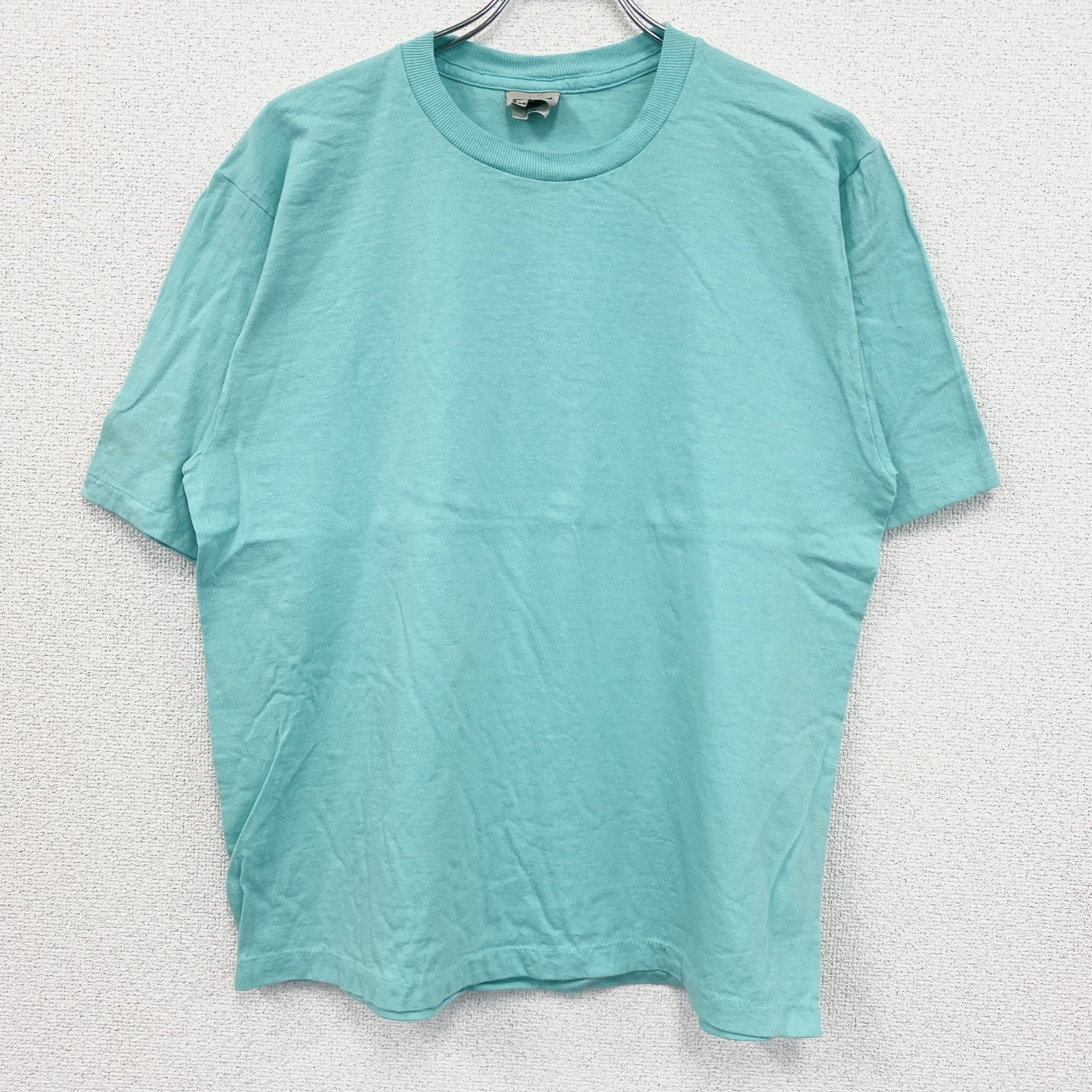 90s　Naturals　半袖プリントTシャツ　ヴィンテージ　シングルステッチ　ミントグリーン　Lサイズ