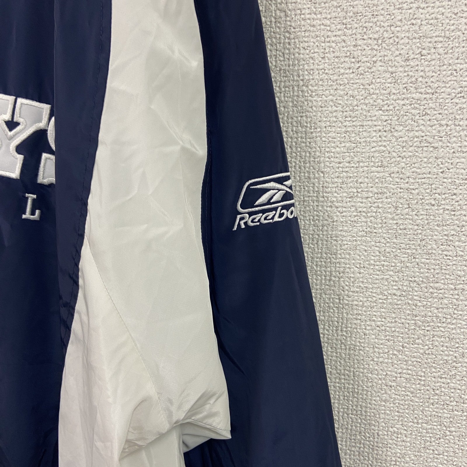 ～00s　Reebok　リーボック　プルオーバージャケット　ヴィンテージ　紺　ネイビー　Lサイズ