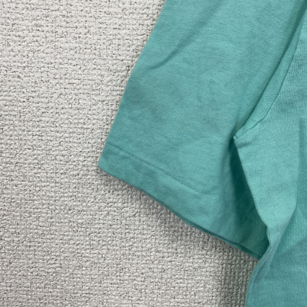 90s　Naturals　半袖プリントTシャツ　ヴィンテージ　シングルステッチ　ミントグリーン　Lサイズ
