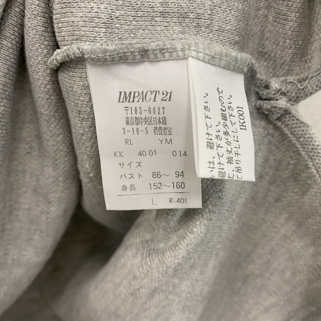 Ralph Lauren　ラルフローレン　半袖ポロシャツ　刺繡ロゴ　グレー　Lサイズ