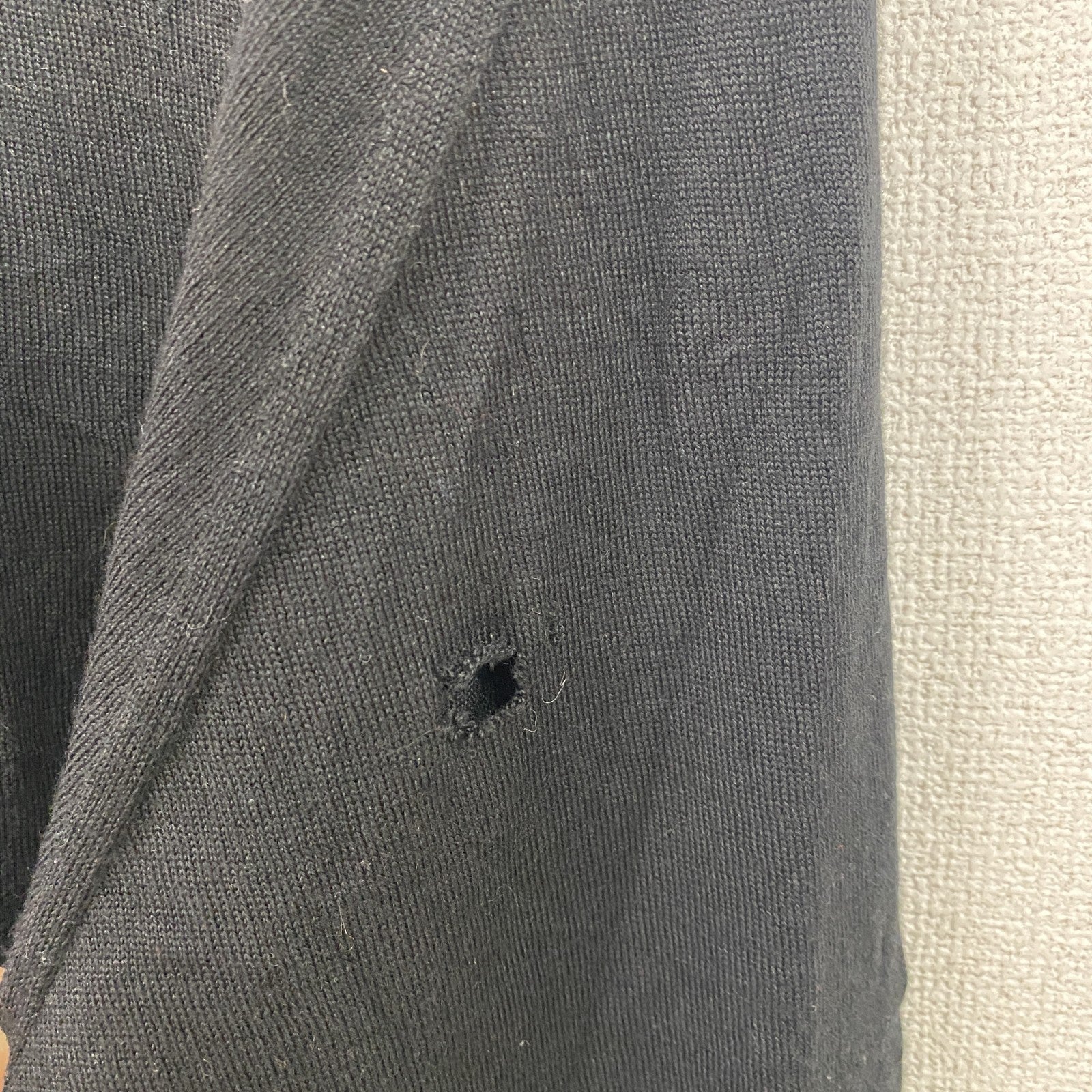 NIKE GOLF　ナイキ ゴルフ　ウールカーディガン　スウッシュロゴ　黒　ブラック　XLサイズ