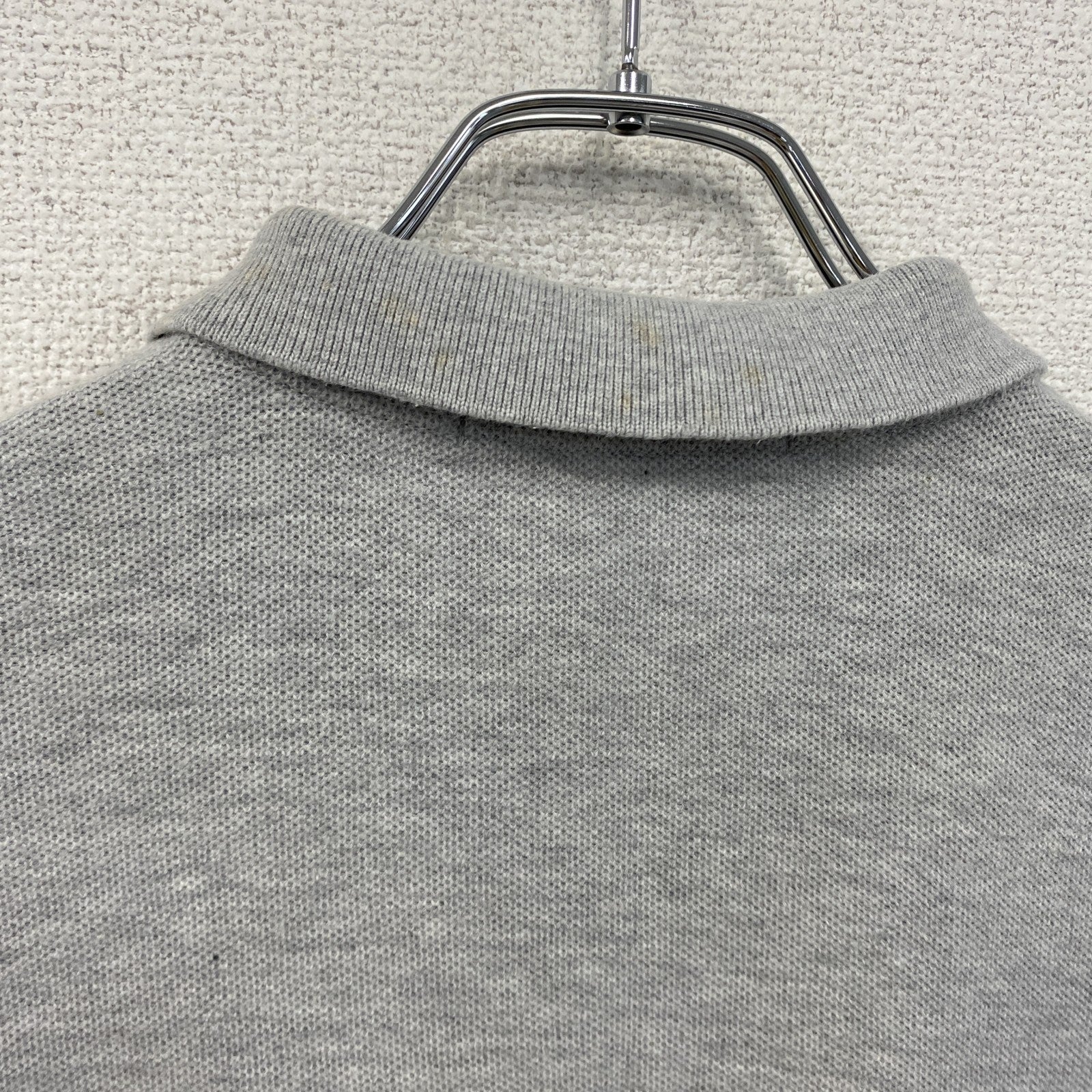 Ralph Lauren　ラルフローレン　半袖ポロシャツ　刺繡ロゴ　グレー　Lサイズ