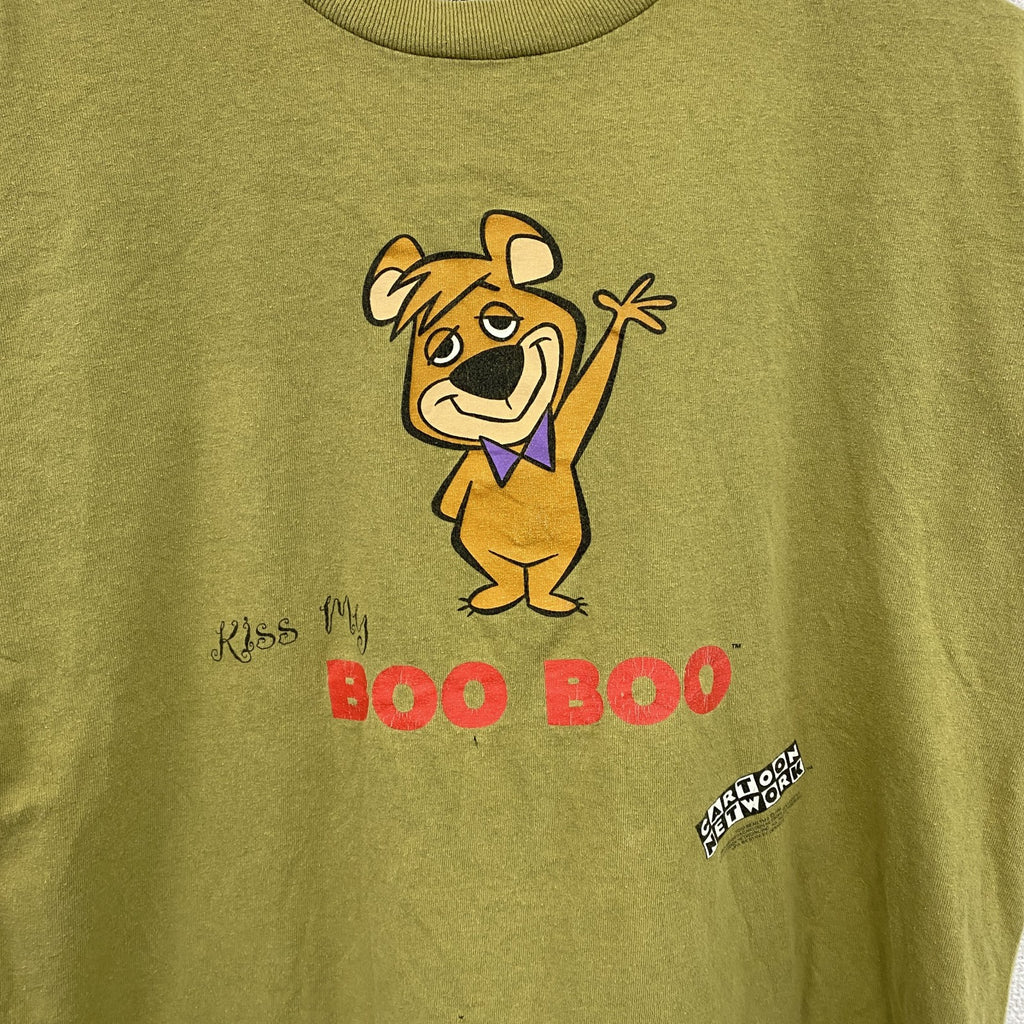 90s　STANLEY DESANYIS　ブーブーベア　半袖プリントTシャツ　ヴィンテージ　カーキ　Lサイズ