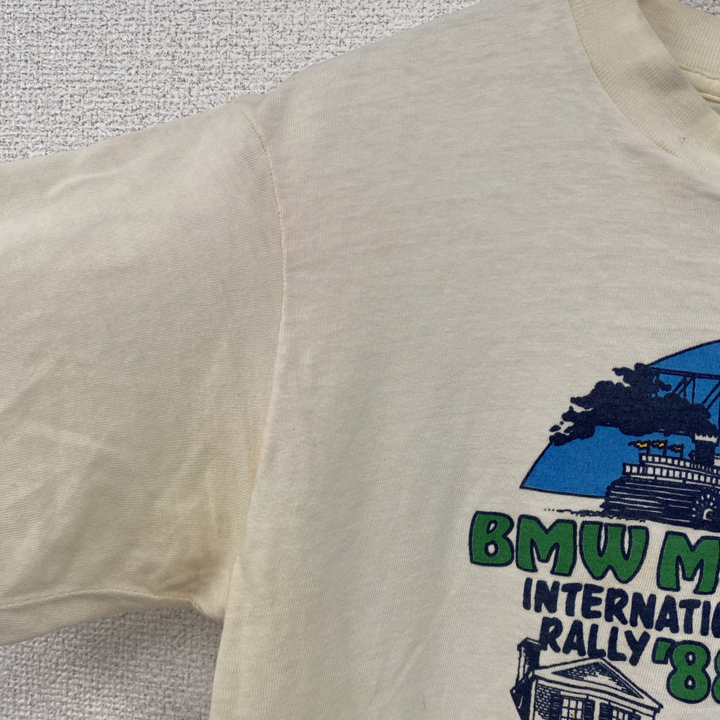 Belton　ベルトン　半袖プリントTシャツ　シングルステッチ　ベージュ　Mサイズ
