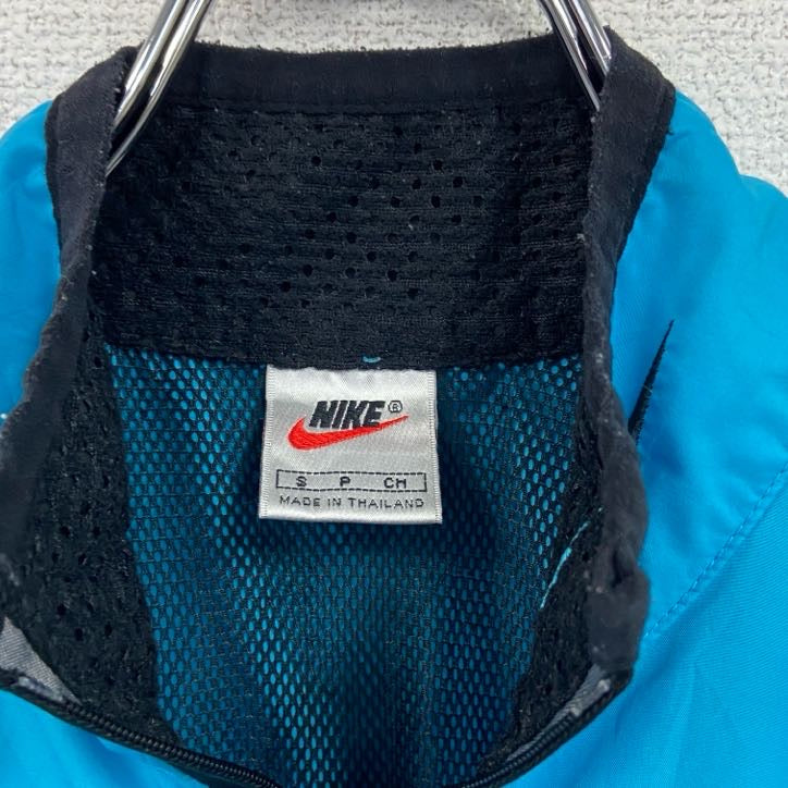 90s　NIKE　ナイキ　ハーフジッププルオーバージャケット　ヴィンテージ　水色　ライトブルー　Sサイズ