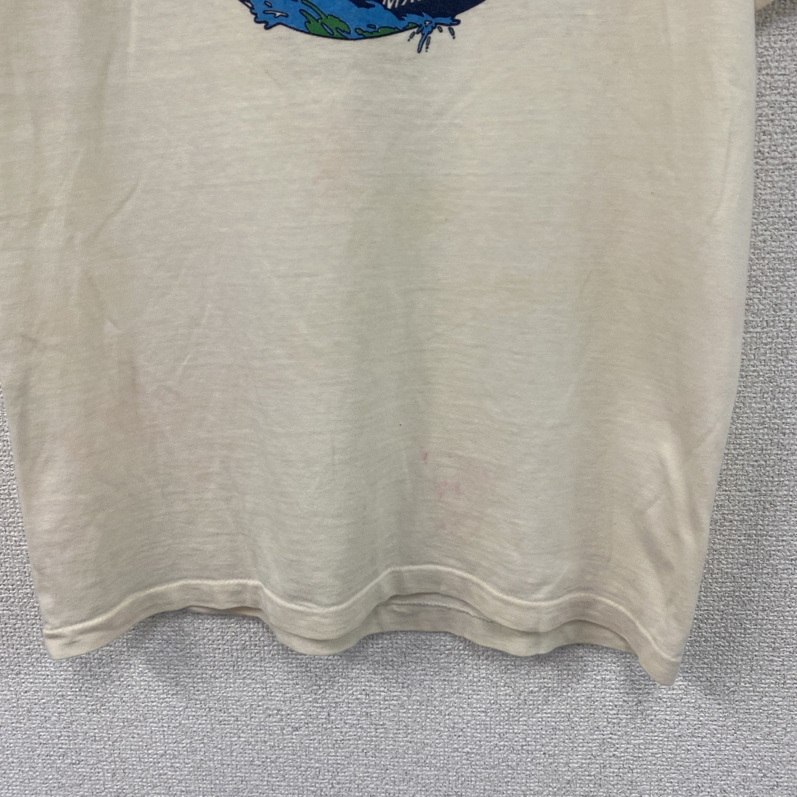 Belton　ベルトン　半袖プリントTシャツ　シングルステッチ　ベージュ　Mサイズ