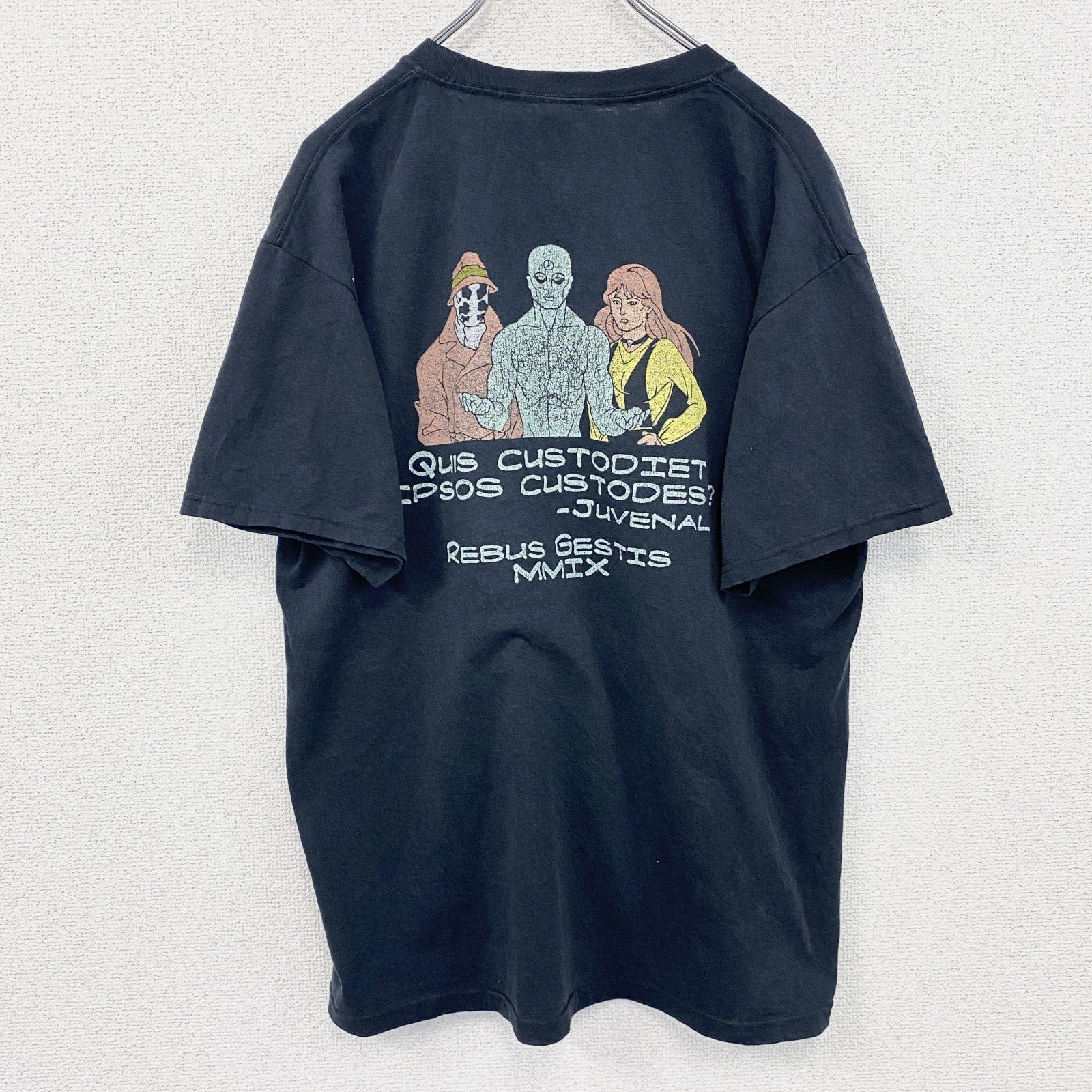 00s　JERZEES　ジャージーズ　Watchmen　ウォッチメン　半袖Tシャツ　ムービーT　黒　ブラック　Lサイズ