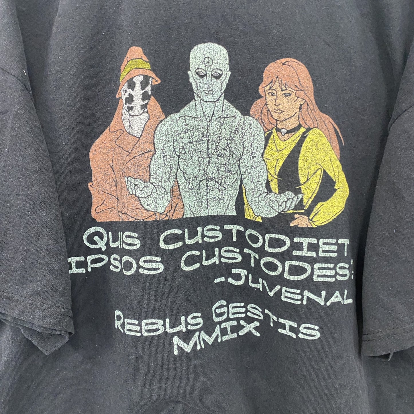 00s　JERZEES　ジャージーズ　Watchmen　ウォッチメン　半袖Tシャツ　ムービーT　黒　ブラック　Lサイズ