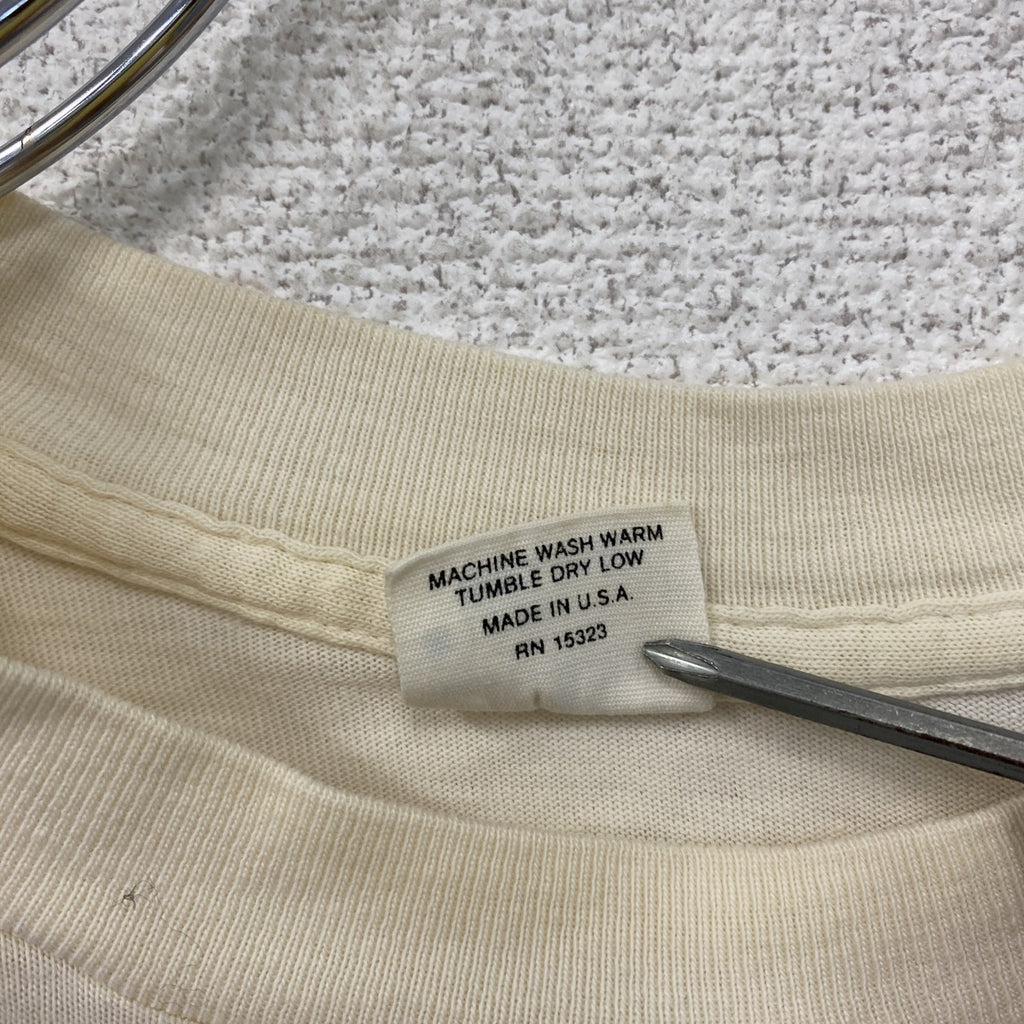 Belton　ベルトン　半袖プリントTシャツ　シングルステッチ　ベージュ　Mサイズ