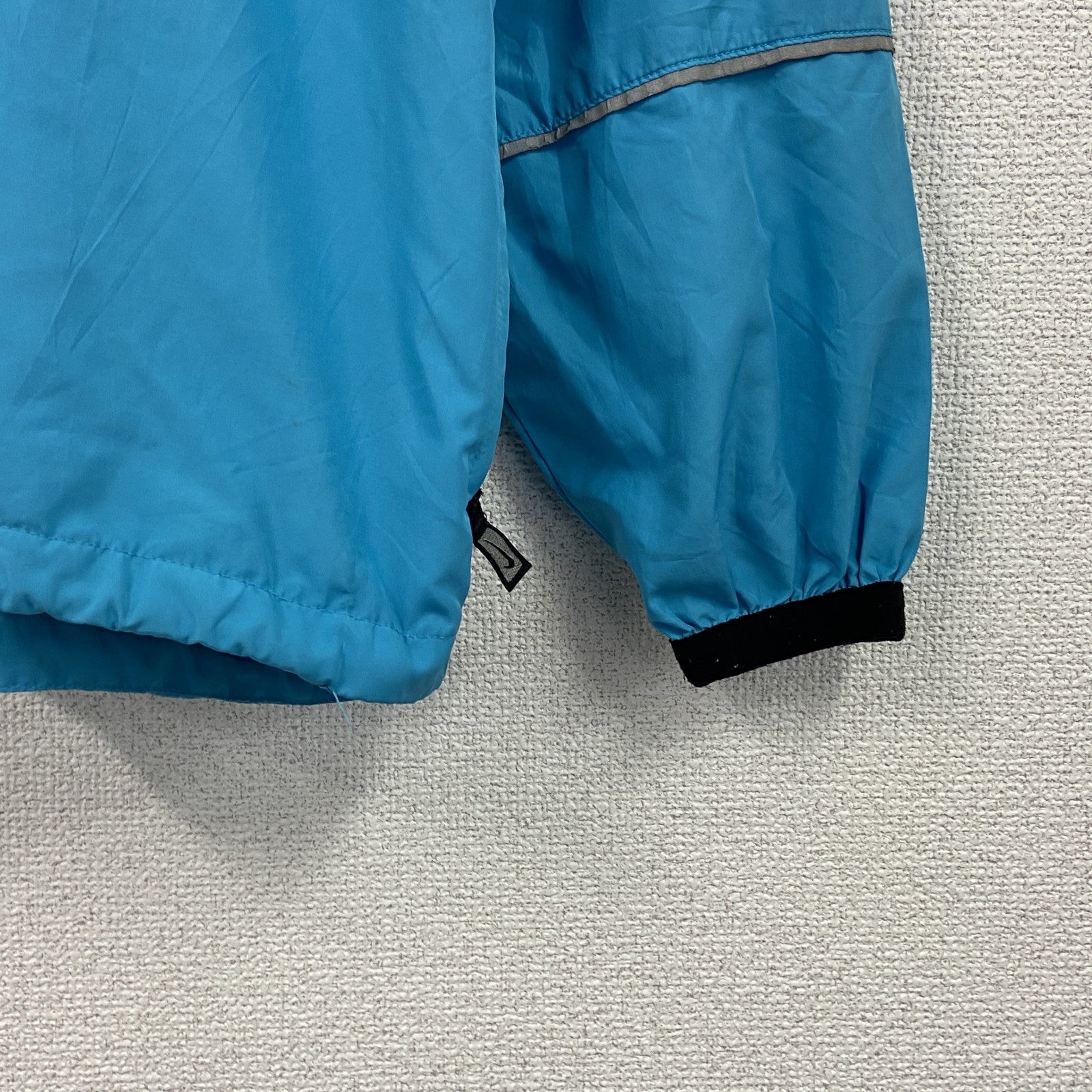 90s　NIKE　ナイキ　ハーフジッププルオーバージャケット　ヴィンテージ　水色　ライトブルー　Sサイズ