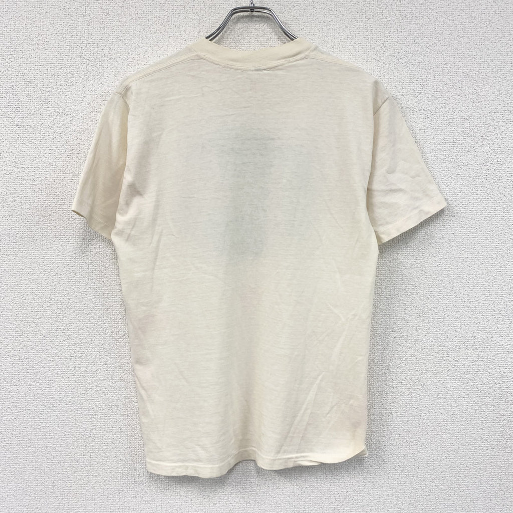 Belton　ベルトン　半袖プリントTシャツ　シングルステッチ　ベージュ　Mサイズ