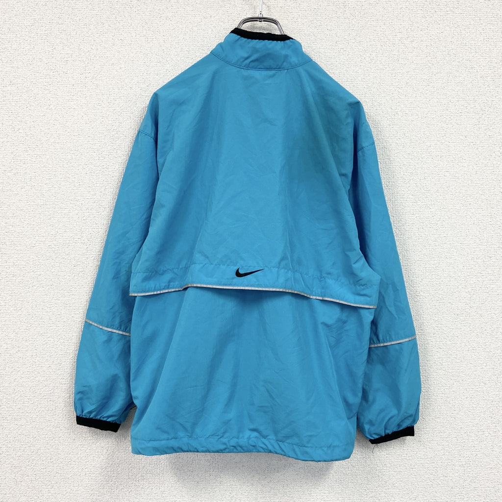 90s　NIKE　ナイキ　ハーフジッププルオーバージャケット　ヴィンテージ　水色　ライトブルー　Sサイズ
