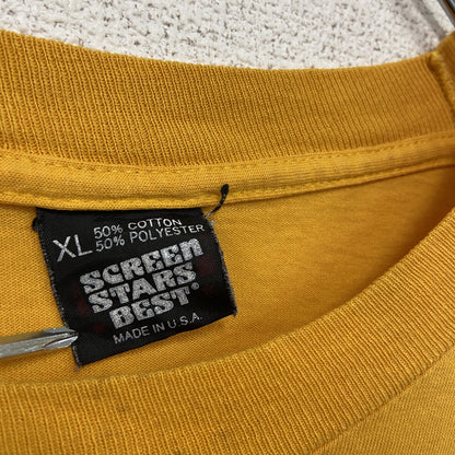 ～90s　SCREEN STARS　半袖プリントTシャツ　Bee　蜂　シングルステッチ　黄色　イエロー　XLサイズ