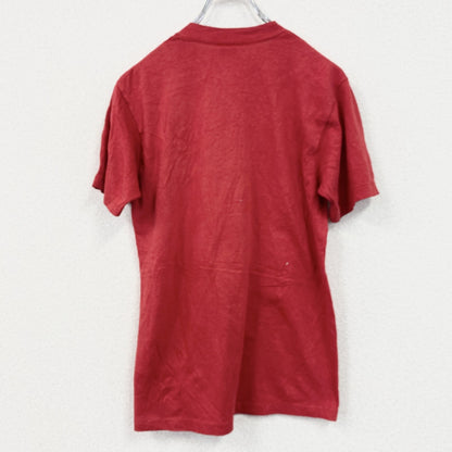 80s　SIGNAL　シグナル　半袖プリントTシャツ　赤色　Mサイズ