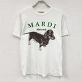 Mardi Mercredi　マルディメクルディ　半袖プリントTシャツ　白　ホワイト　フリーサイズ