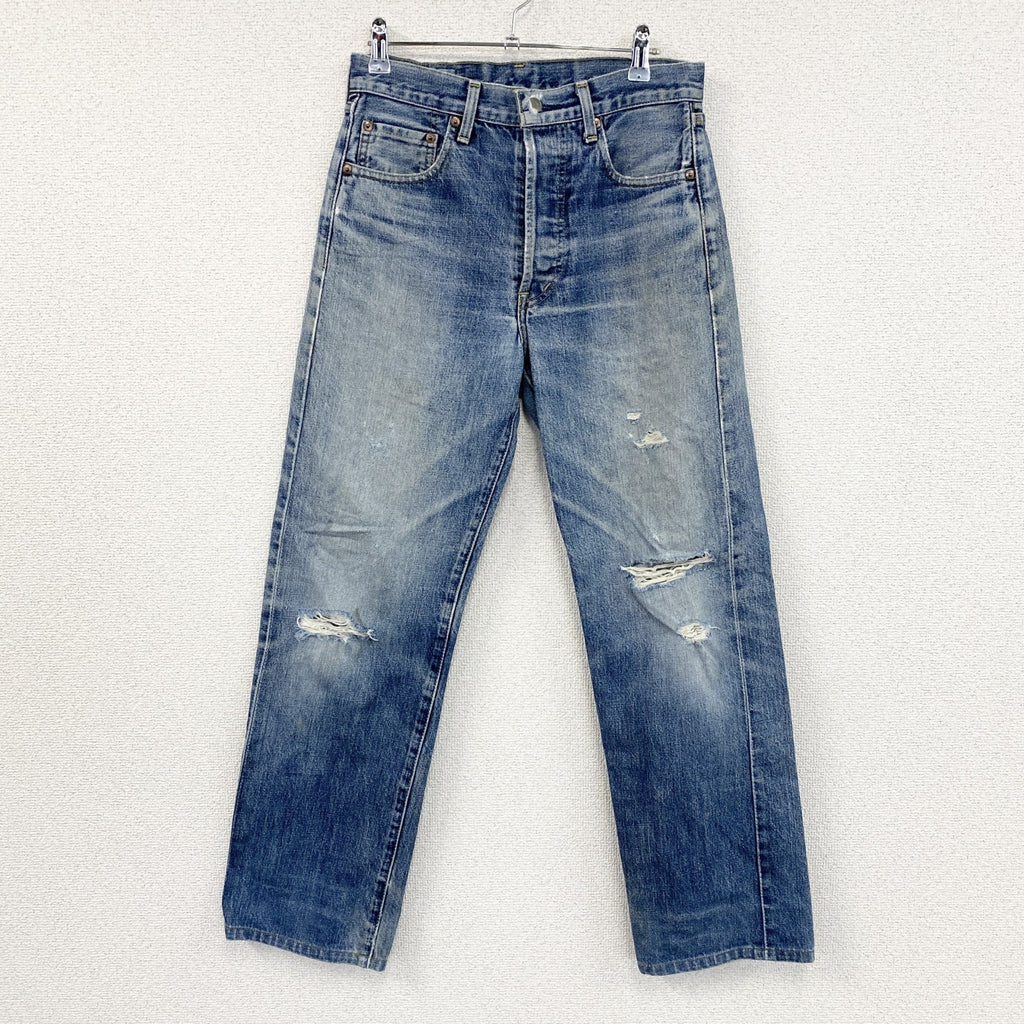Levi’s　リーバイス　503B　ダメージデニムパンツ/ジーンズ　ボタンフライ　縦落ち　インディゴ　W30サイズ