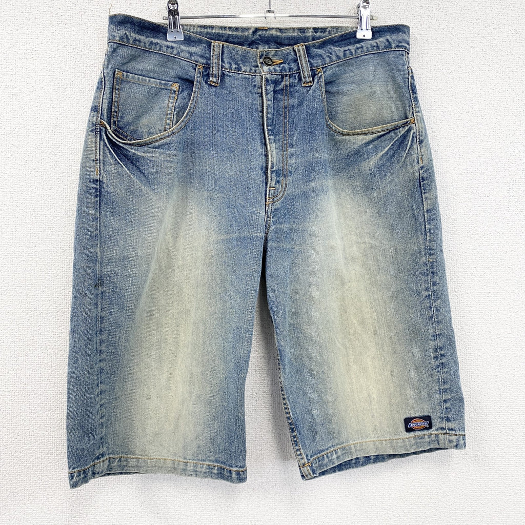 Dickies　ディッキーズ　デニムハーフパンツ/ショートパンツ　縦落ち　インディゴ　XLサイズ