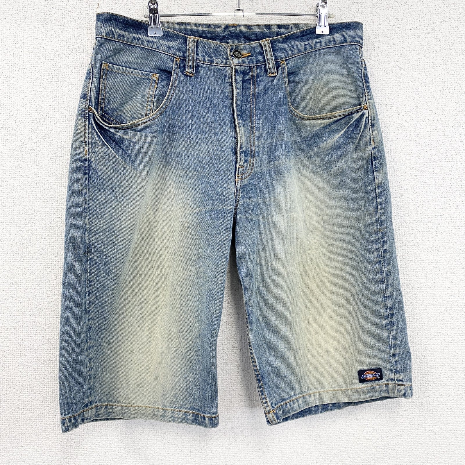 Dickies　ディッキーズ　デニムハーフパンツ/ショートパンツ　縦落ち　インディゴ　XLサイズ