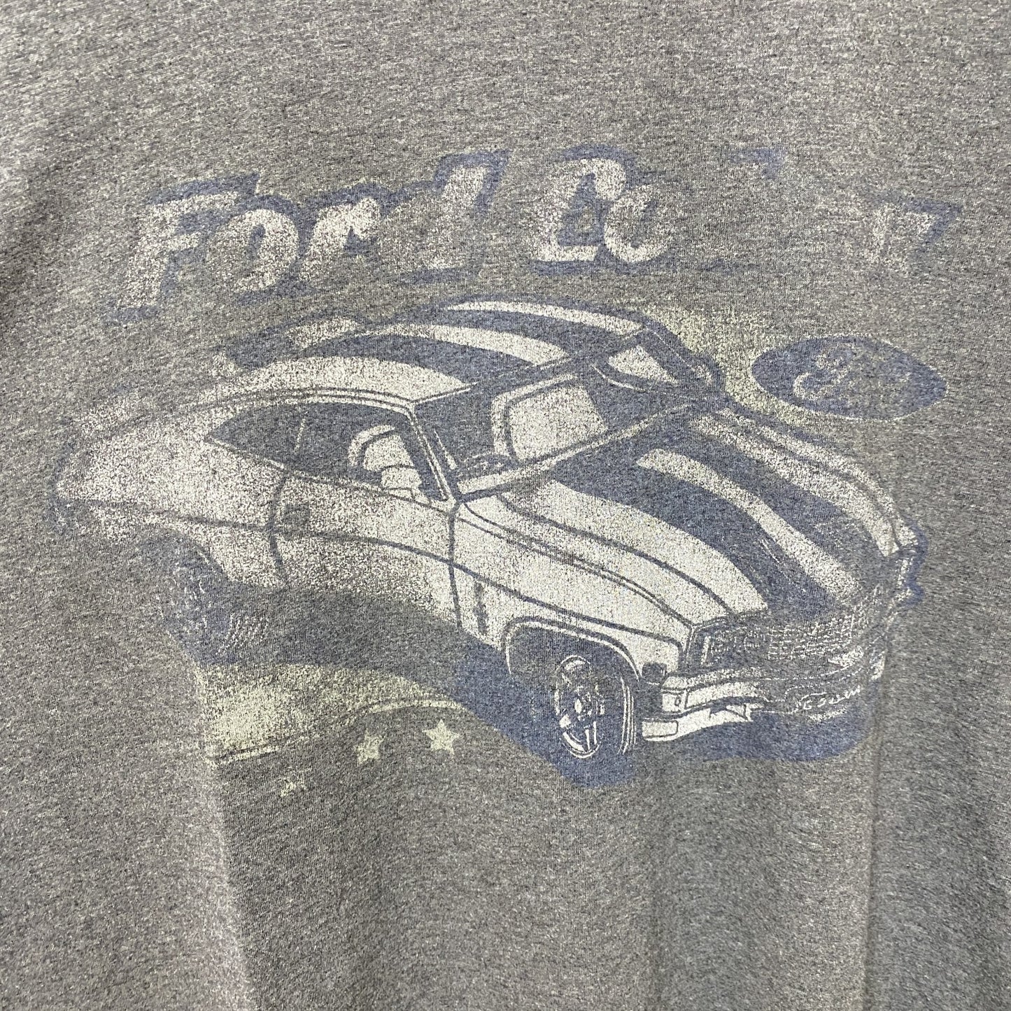 古着 used　Ford フォード　半袖カープリントTシャツ　車　レトロデザイン　ダークグレー　クルーネック　XLサイズ