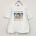 00s　FRUIT OF THE LOOM　誰やねん　半袖プリントTシャツ　ヴィンテージ　白　ホワイト　XLサイズ