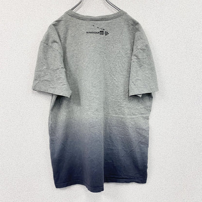 QUIKSILVER　クイックシルバー　半袖プリントTシャツ　灰色　グレー　Mサイズ