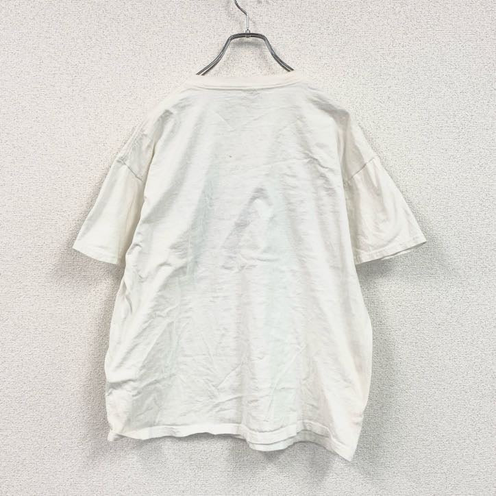 00s　FRUIT OF THE LOOM　誰やねん　半袖プリントTシャツ　ヴィンテージ　白　ホワイト　XLサイズ