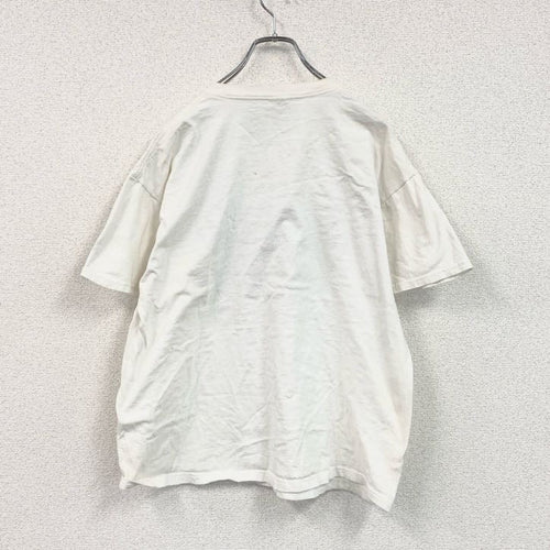 00s　FRUIT OF THE LOOM　誰やねん　半袖プリントTシャツ　ヴィンテージ　白　ホワイト　XLサイズ