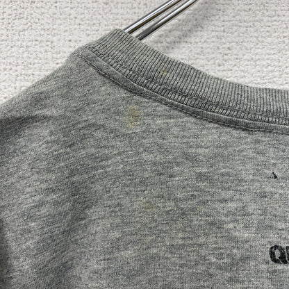 QUIKSILVER　クイックシルバー　半袖プリントTシャツ　灰色　グレー　Mサイズ
