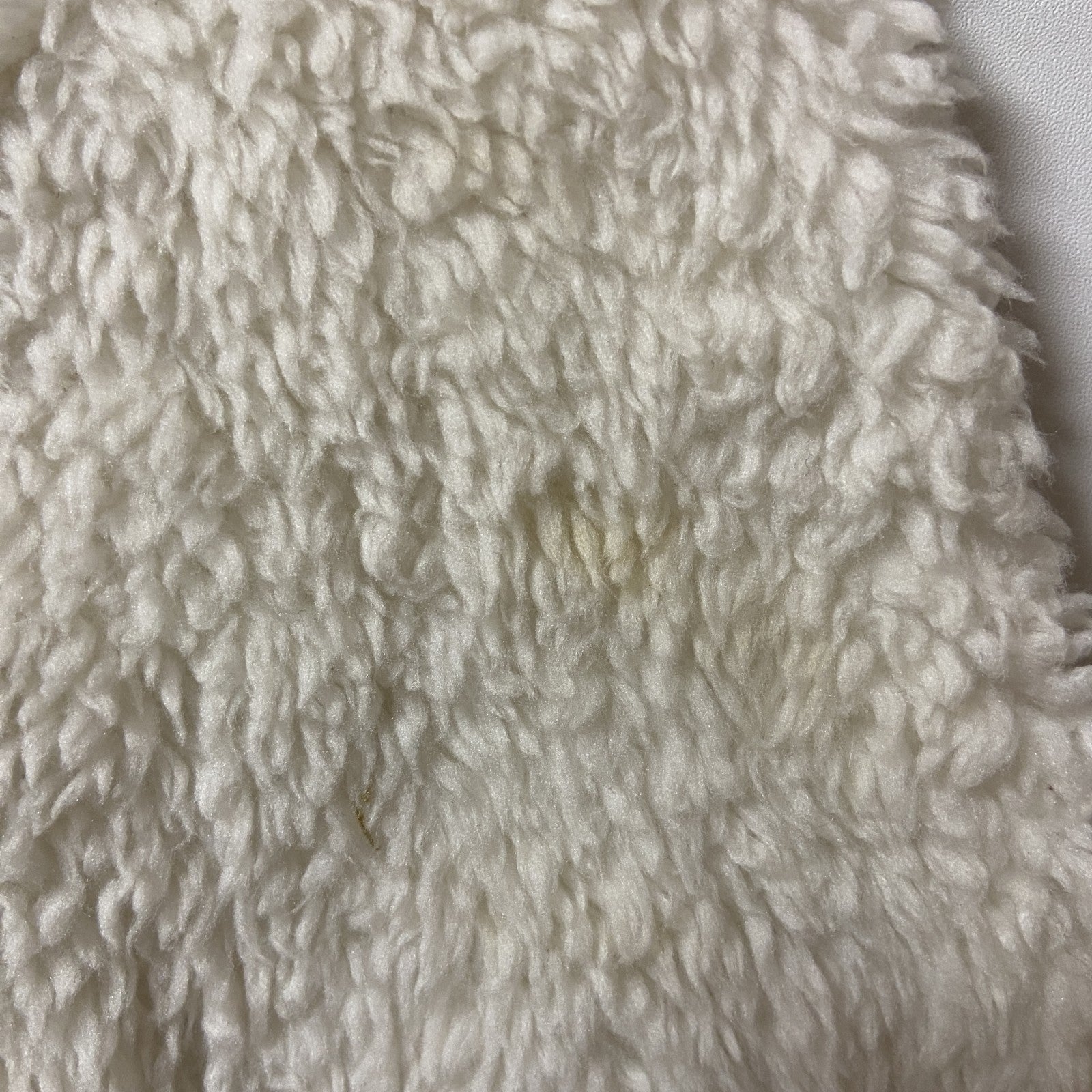 古着 used　TOMMY HILFIGER トミーヒルフィガー　長袖ボアフリースプルオーバー　ロゴ刺繍　白　Lサイズ