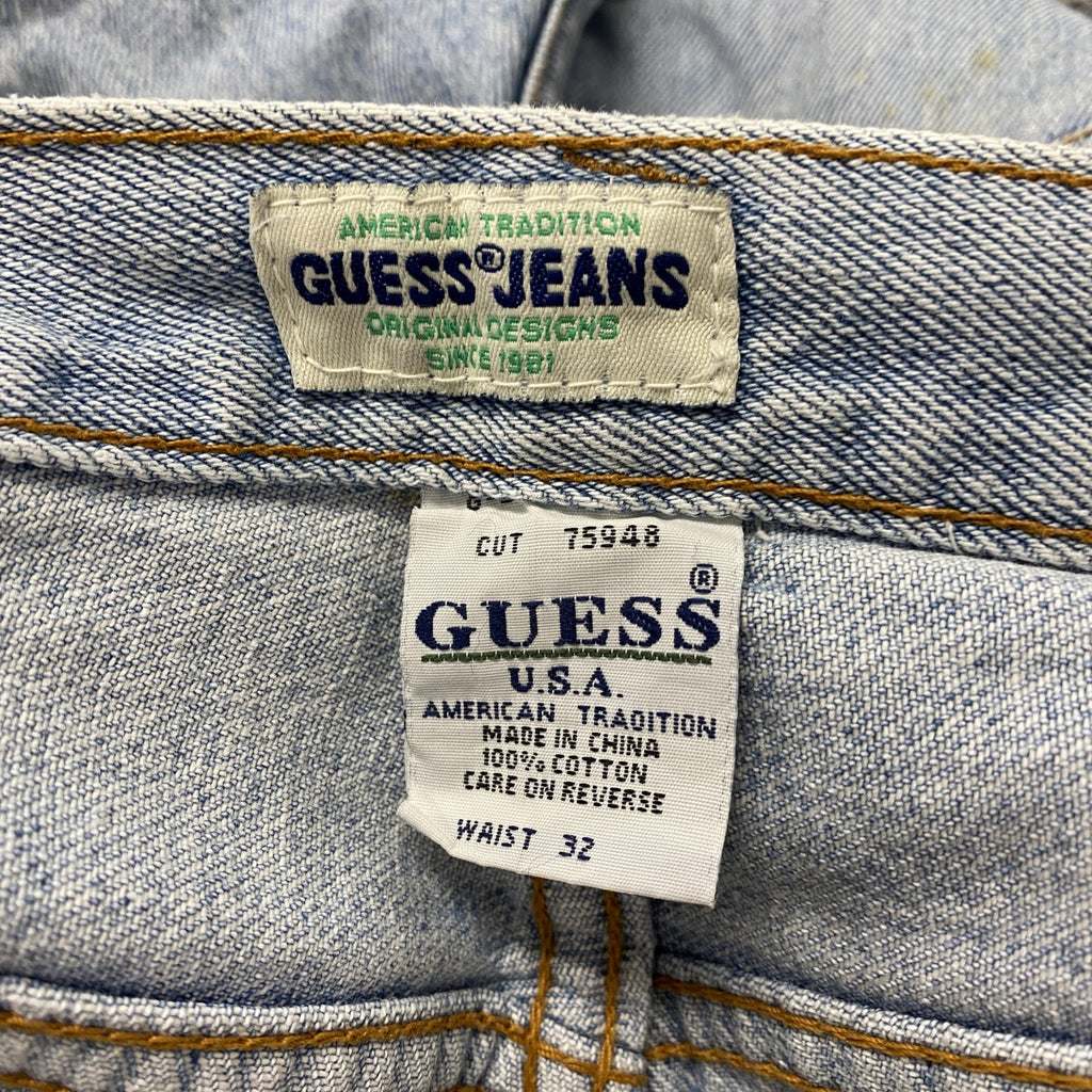 GUESS JEANS　ゲスジーンズ　ハーフデニムパンツ/ショートパンツ　インディゴ　W32サイズ