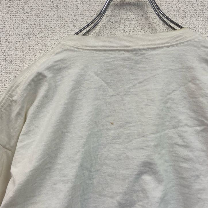 00s　FRUIT OF THE LOOM　誰やねん　半袖プリントTシャツ　ヴィンテージ　白　ホワイト　XLサイズ