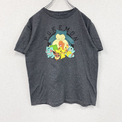 POKEMON　ポケモン　半袖プリントTシャツ　アニメT　キャラクターT　灰色　グレー　Lサイズ