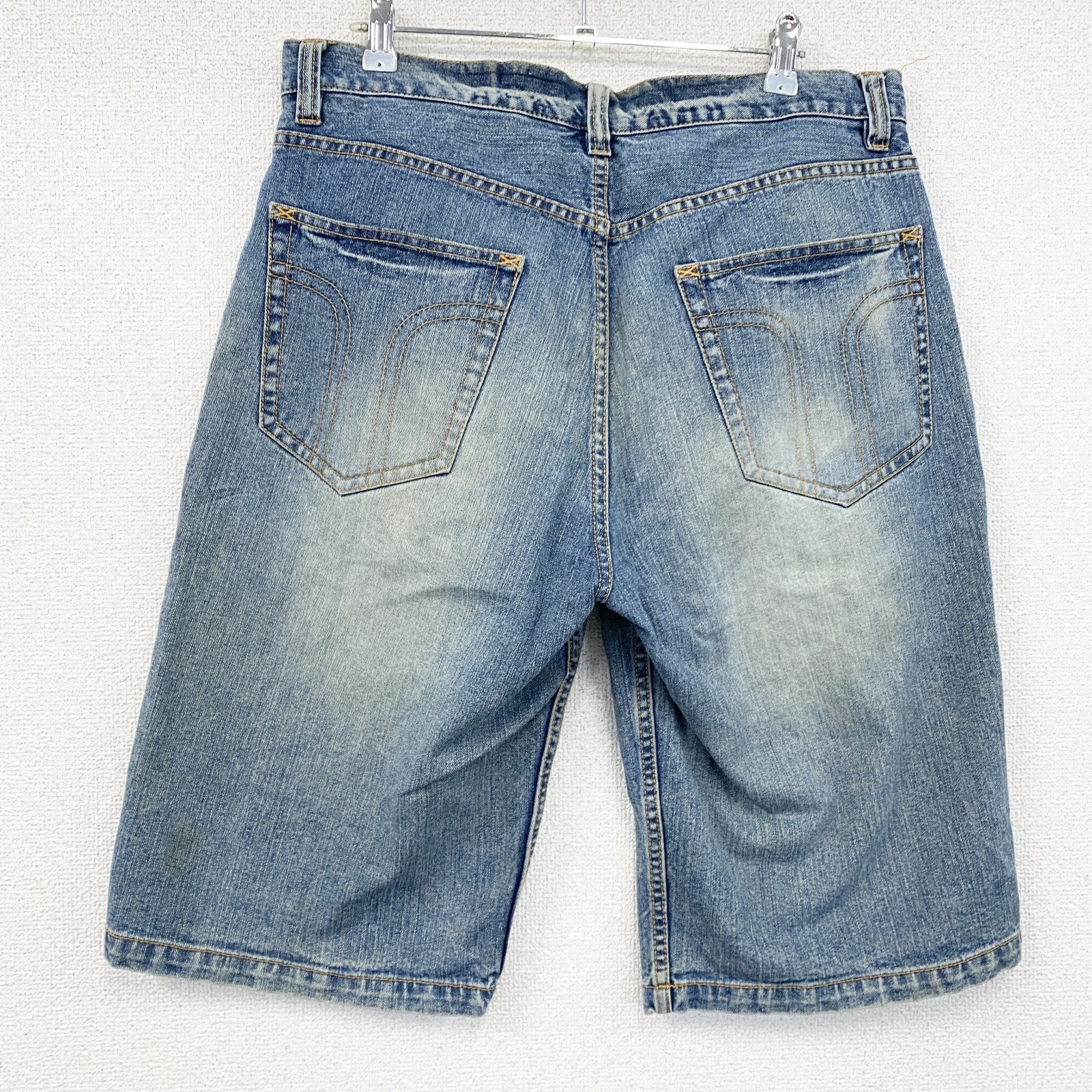 Dickies　ディッキーズ　デニムハーフパンツ/ショートパンツ　縦落ち　インディゴ　XLサイズ