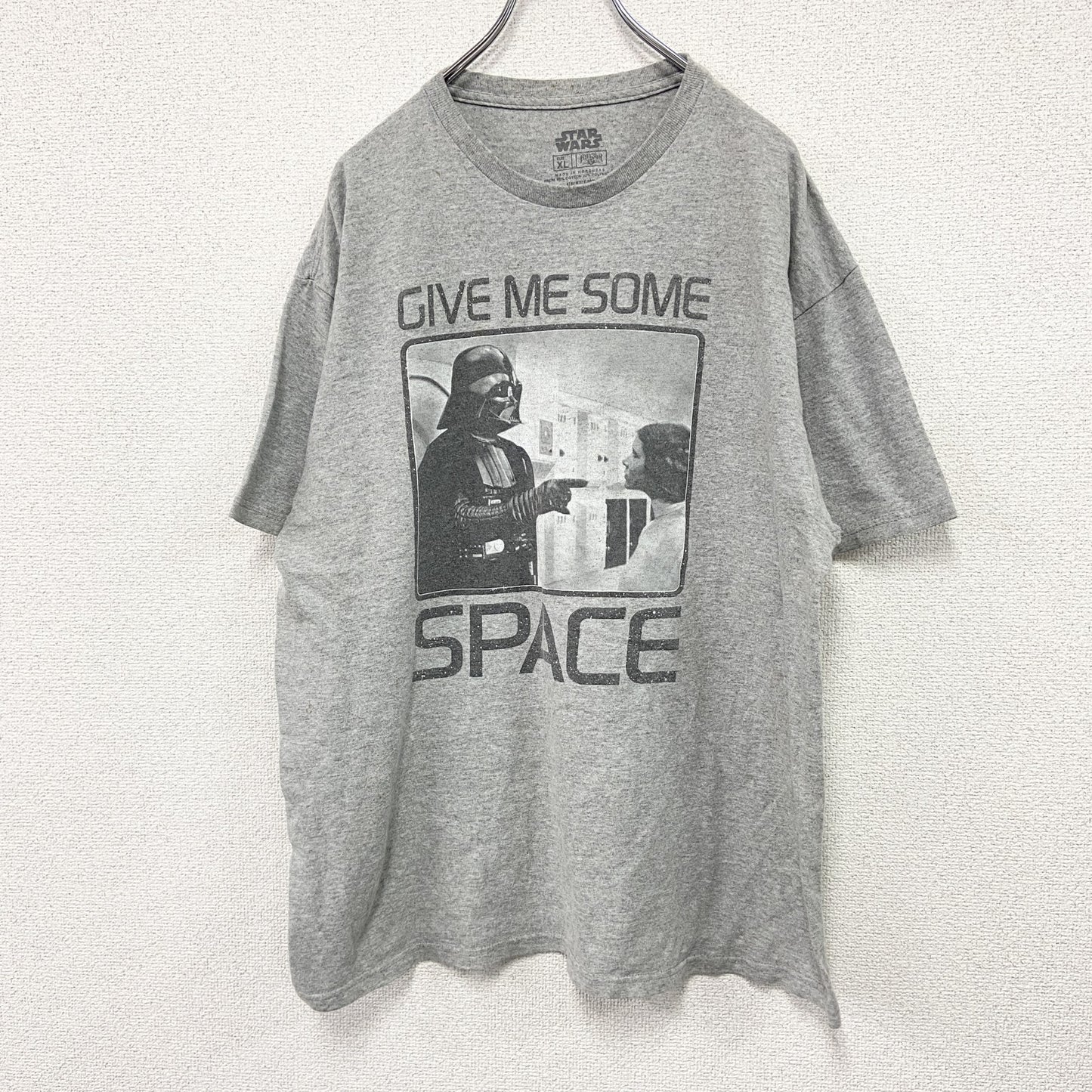 STAR WARS　スターウォーズ　Darth Vader　ダースベイダー　半袖プリントTシャツ　グレー　XLサイズ