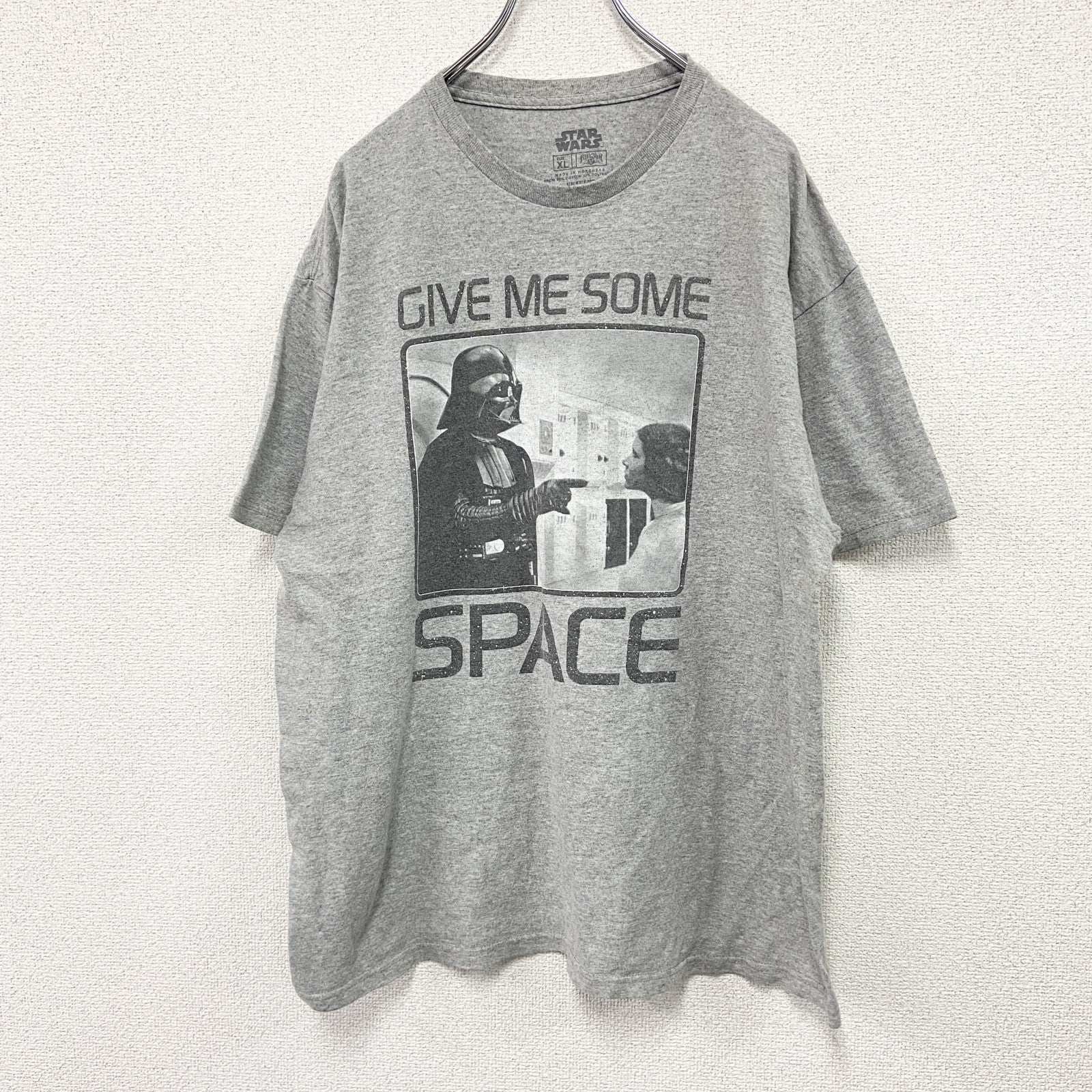 STAR WARS　スターウォーズ　Darth Vader　ダースベイダー　半袖プリントTシャツ　グレー　XLサイズ