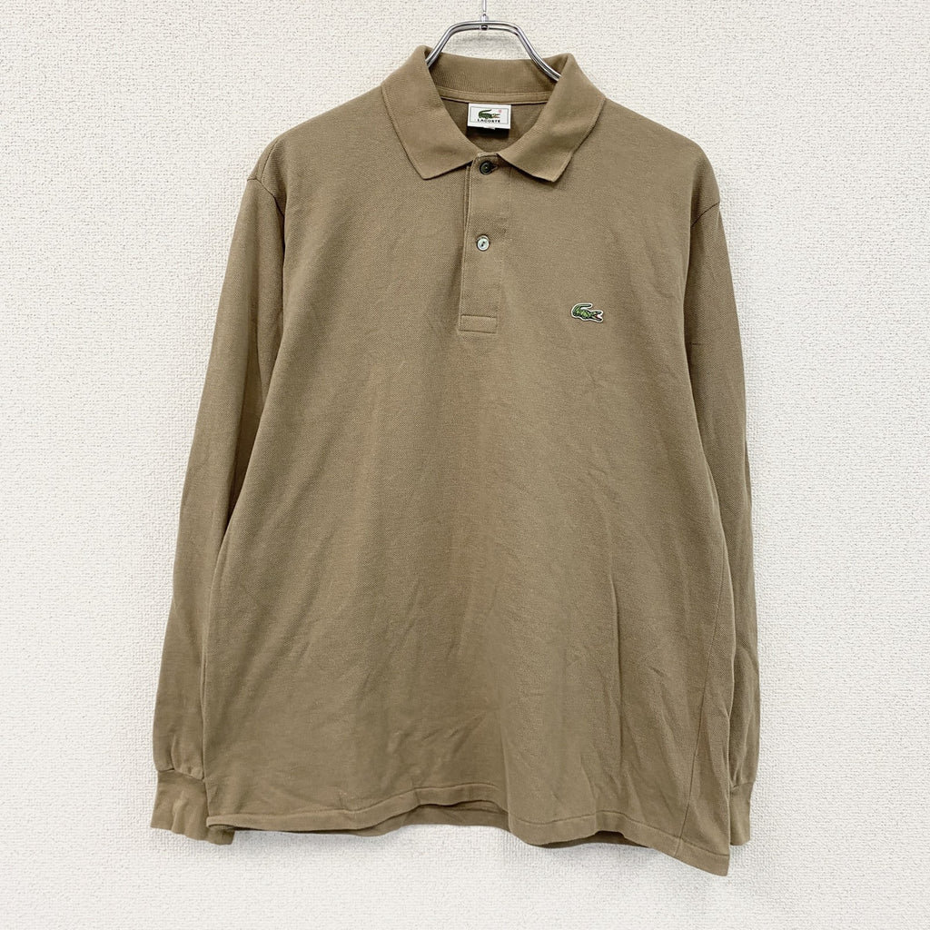 LACOSTE　ラコステ　長袖ポロシャツ　茶色　ブラウン　5サイズ