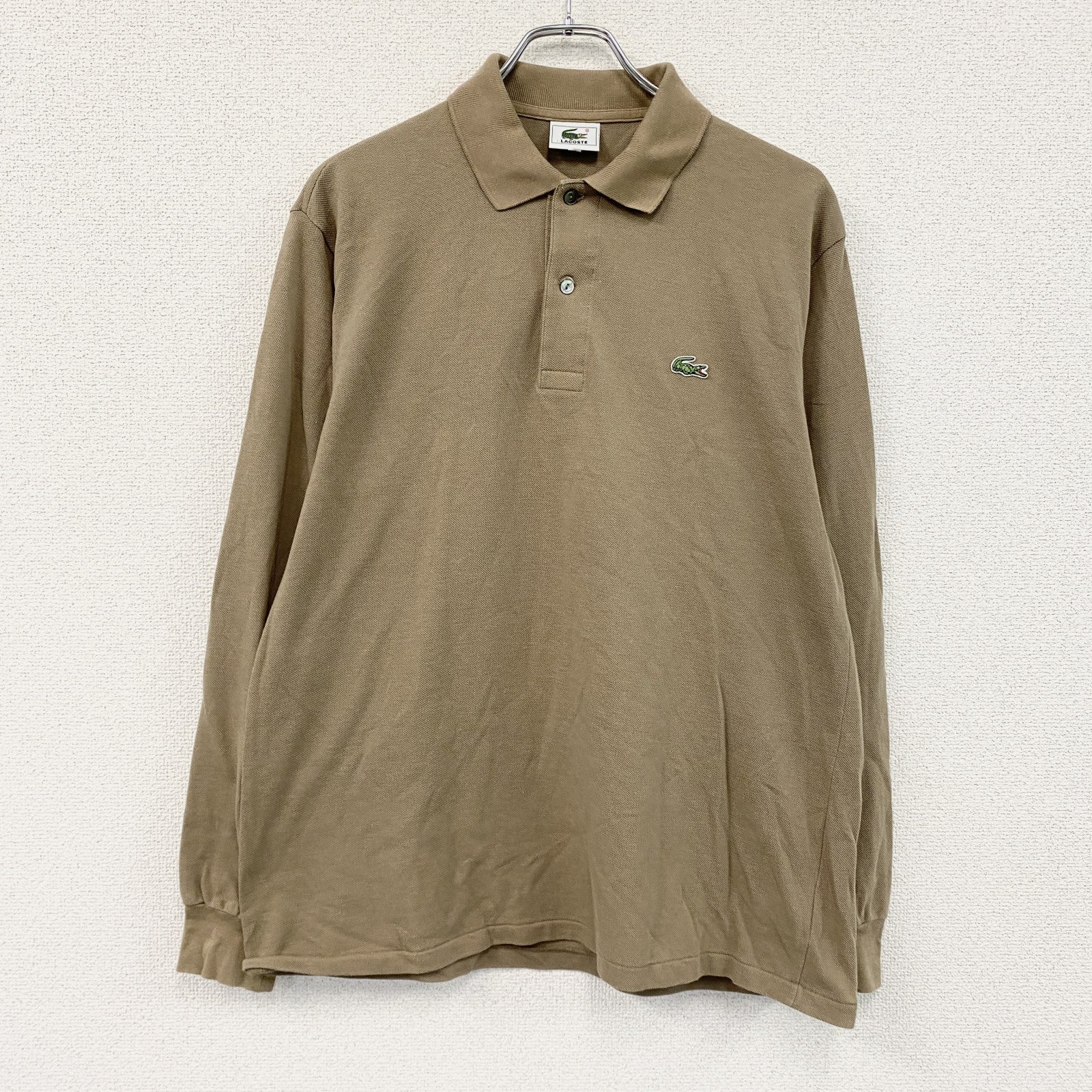 LACOSTE　ラコステ　長袖ポロシャツ　茶色　ブラウン　5サイズ
